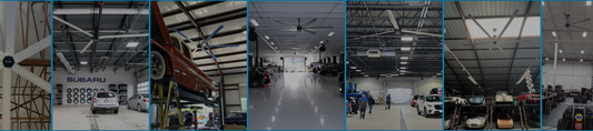 benefits of large shop ceiling fans