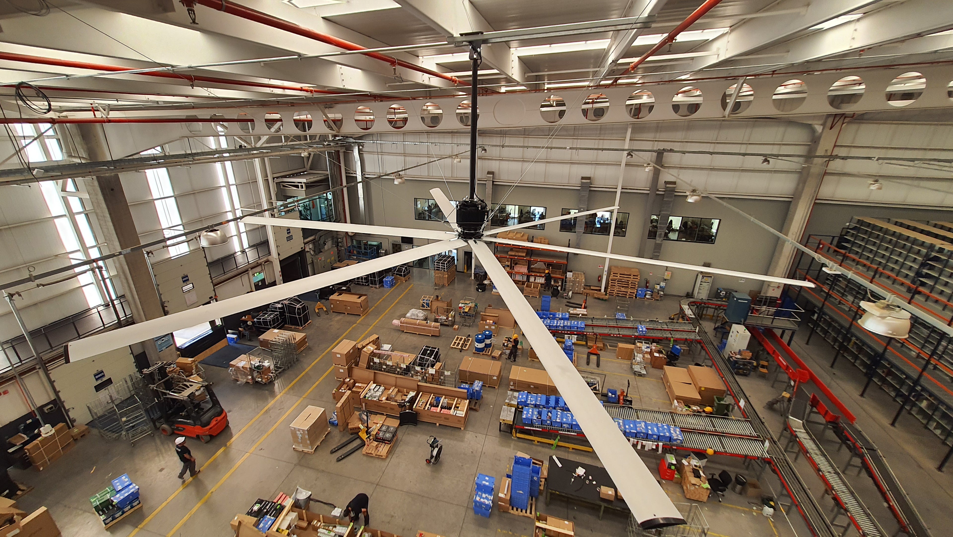 Large Industrial Warehouse Fans V Series HVLS Fans | Industrial Fans